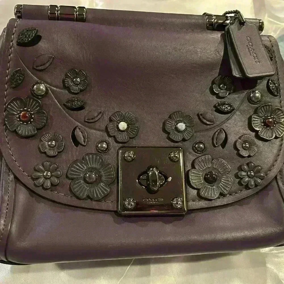 SALE!  SALE!  Coach Limited Edition Color Drifter Top Handle With Willow Floral - Picture 5 of 11